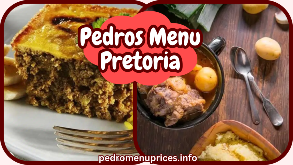 Pedros Menu Pretoria