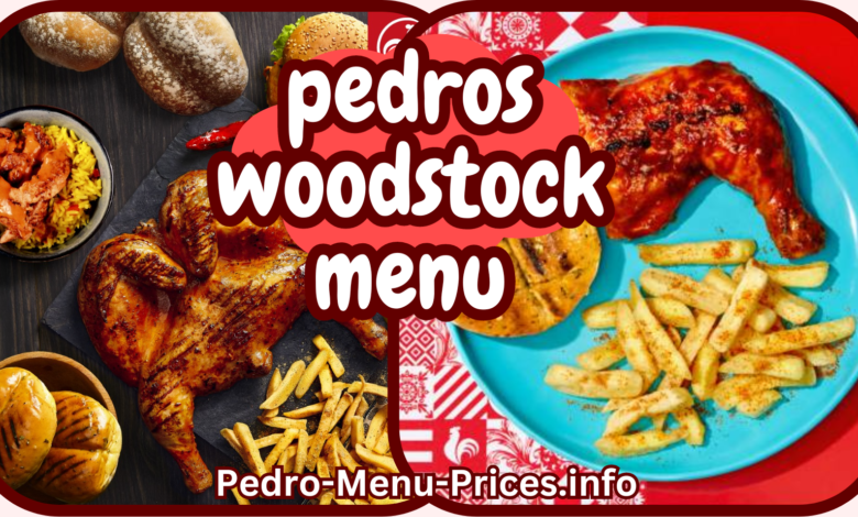 Pedros Woodstock menu