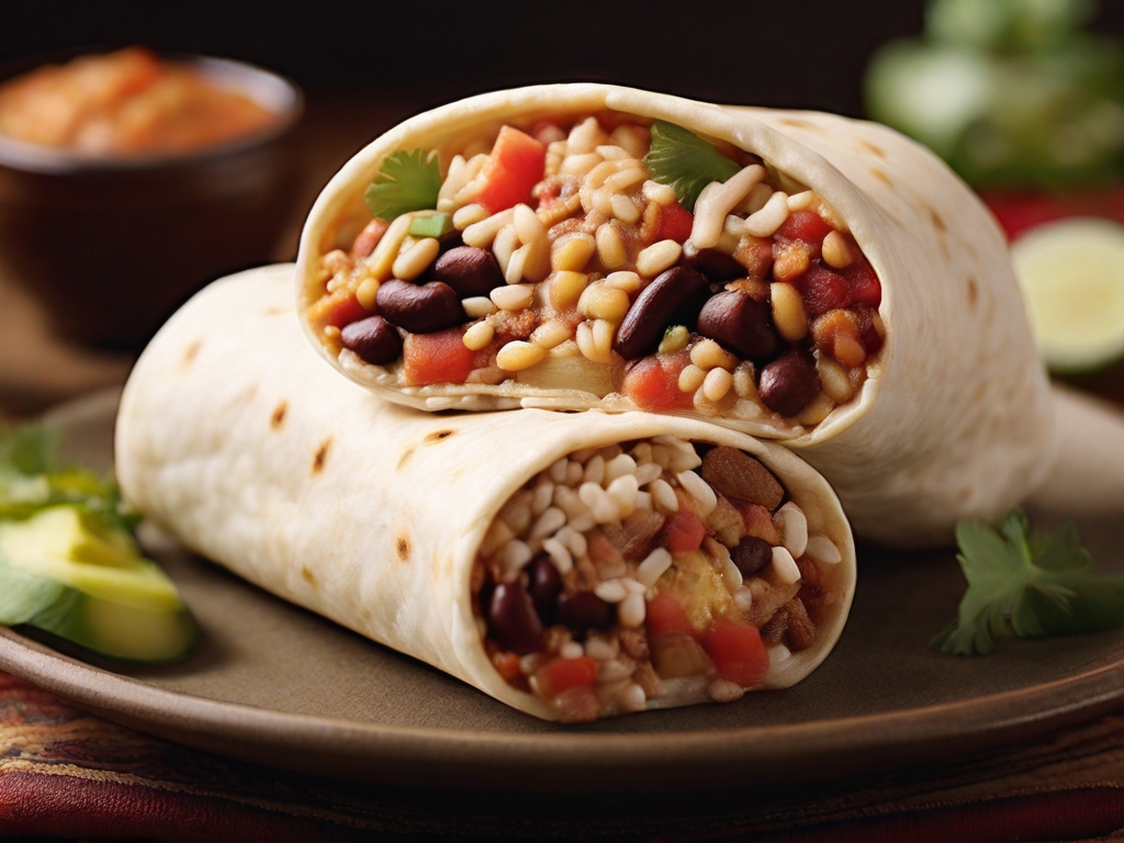 Burrito with Rice and Bean