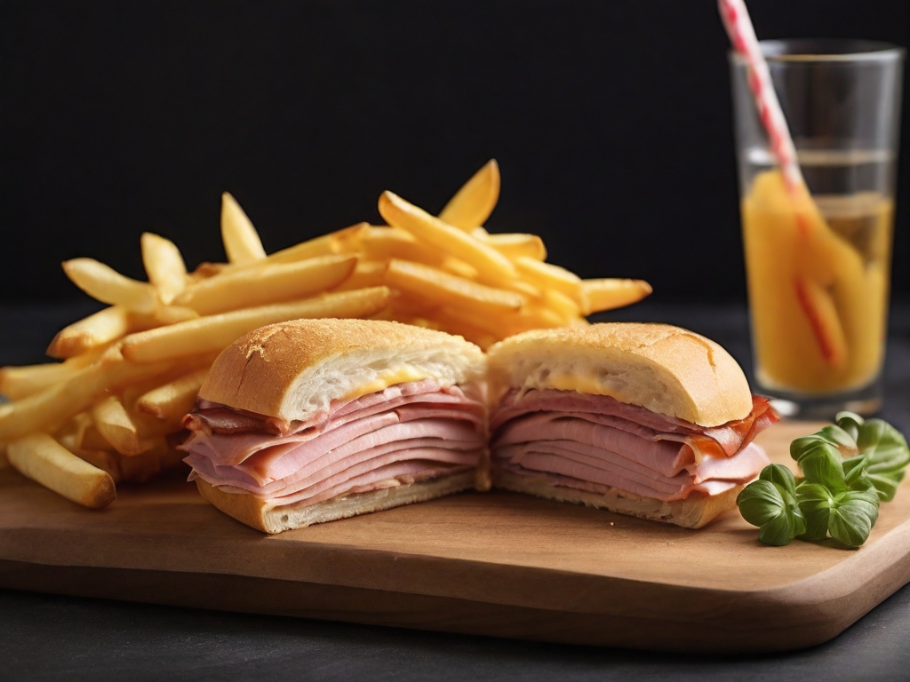 Cold Ham and Cheese Sandwich

Served with fries